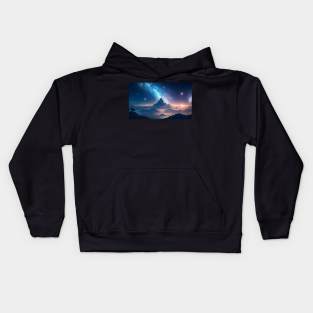 Beautiful another universe landscape Kids Hoodie